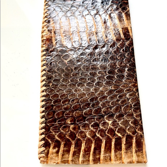 ❗️Sold❗️Vintage 20s Python Wallet Billfold - Picture 3 of 11